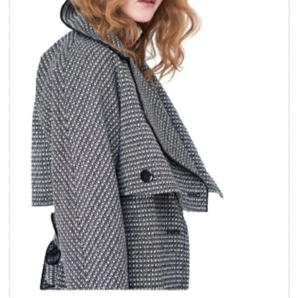 Diane VON FURSTENBURG  PATSY CONVERTIBLE JACQUARD TRENCH COAT, VEST, OR … - Picture 5 of 16